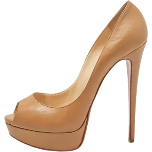 Pre-owned Pumps, female, , Size: 10 1/2 US Pre-owned Leather heels - Christian Louboutin Pre-owned - Modalova