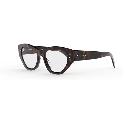 Dark Havana Sunglasses , unisex, Sizes: 52 MM - Celine - Modalova