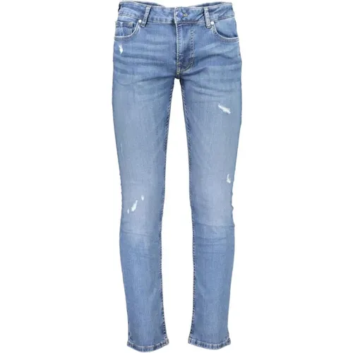 Gewaschene Skinny Jeans mit Logo-Detailing , Herren, Größe: W33 L32 - Guess - Modalova
