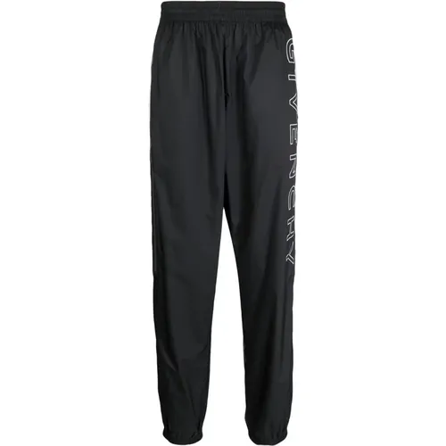 Sweatpants, male, , Size: M Embroidered-Logo Track Pants - Givenchy - Modalova