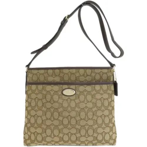 Pre-owned Cross Body Bags, female, , Size: ONE SIZE Pre-owned Canvas shoulder-bags - Coach Pre-owned - Modalova