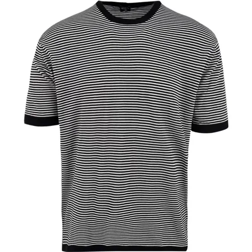 Striped T-shirt for Men , male, Sizes: XL, S, M - Drumohr - Modalova