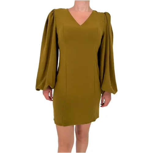 Stylish Short Dress with Puffed Sleeves , female, Sizes: XS, L, M - Notes Du Nord - Modalova