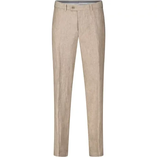 Linen Straight-Cut Pants , male, Sizes: W28 - hiltl - Modalova