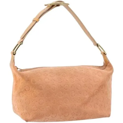 Pre-owned Shoulder Bags, female, , Size: ONE SIZE Pre-owned Suede Shoulder Bag - Celine Vintage - Modalova