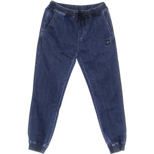 Denim Jogger Hose Blau , Herren, Größe: M - Dolly Noire - Modalova