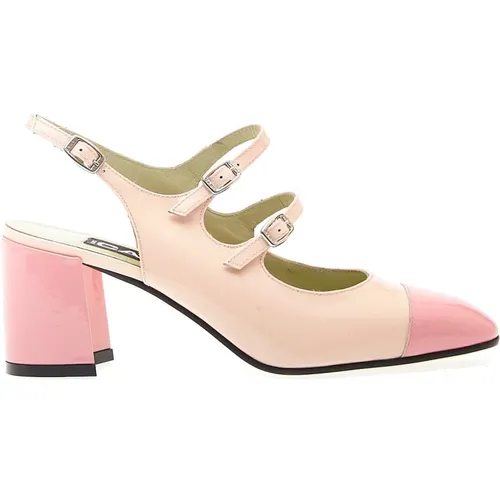 Slingback in Puderrosa und Rosa Lackleder , Damen, Größe: 36 EU - Carel - Modalova