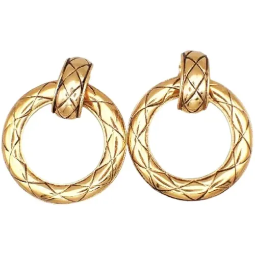 Pre-owned Jewellery, female, , Size: ONE SIZE Pre-owned Metal earrings - Chanel Vintage - Modalova