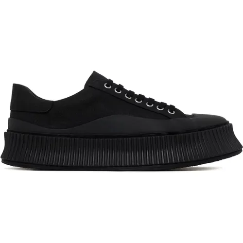 Schwarze Sneakers , Herren, Größe: 44 EU - Jil Sander - Modalova