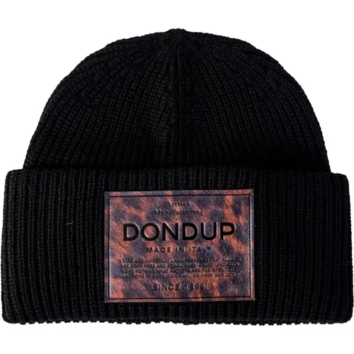 Beanies, female, , Size: ONE SIZE Ribbed Beanie - Dondup - Modalova