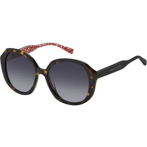 Stylish Sunglasses with Dark Grey Lenses , female, Sizes: 54 MM - Tommy Hilfiger - Modalova