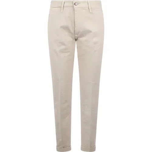 Slim Fit Chino Trousers , male, Sizes: W34, W31, W32, W30, W33 - Re-Hash - Modalova