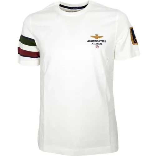 Mens Cotton Jersey T-Shirt Ts2230 , male, Sizes: 2XL, M, S, 4XL, XL, L - aeronautica militare - Modalova
