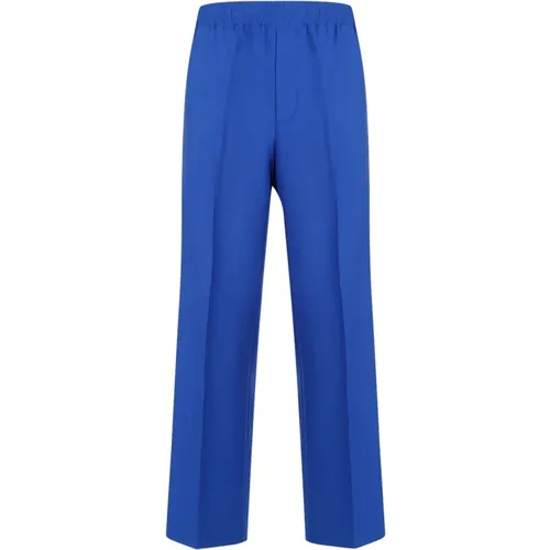 Electric Cotton Straight Leg Trousers , male, Sizes: M, S - Gucci - Modalova