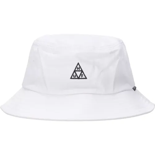 Hats, male, , Size: L/XL Unbleached Bucket Hat with Embroidered Logo - HUF - Modalova