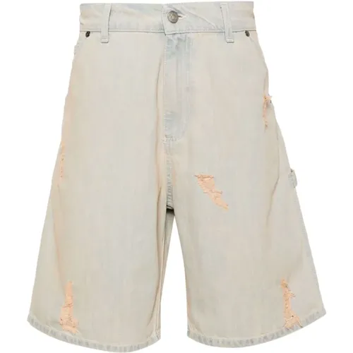 Men's Clothing Shorts Lightblue Ss24 , male, Sizes: L - Msgm - Modalova