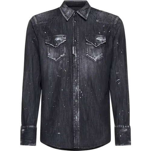 Regular Fit Shirt , male, Sizes: L, M - Dsquared2 - Modalova