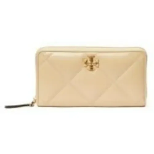 Wallets & Cardholders, female, , Size: ONE SIZE Quilted Leather Continental Wallet with Double-T - TORY BURCH - Modalova
