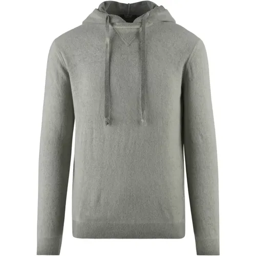 Hoodies, male, , Size: S Hooded Wool Sweater - BomBoogie - Modalova