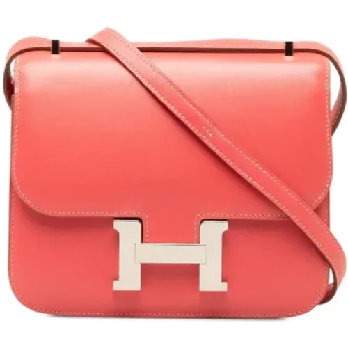 Pre-owned Cross Body Bags, female, , Size: ONE SIZE Pre-owned Leather shoulder-bags - Hermès Vintage - Modalova