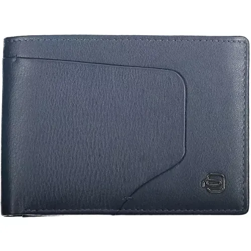 Wallets & Cardholders, male, , Size: ONE SIZE Leather Wallet with Rfid Blocker - Piquadro - Modalova