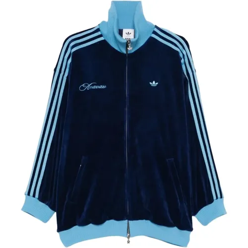 Training Jackets, female, , Size: M Track Top Velvet - Adidas - Modalova