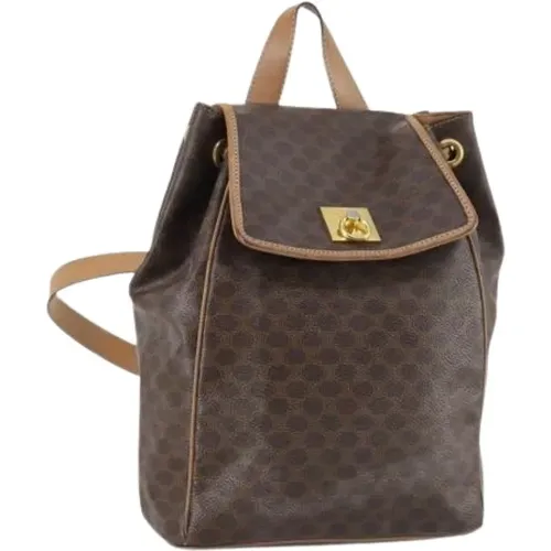 Pre-owned Backpacks, female, , Size: ONE SIZE Pre-owned Vintage Canvas Backpack - Celine Vintage - Modalova