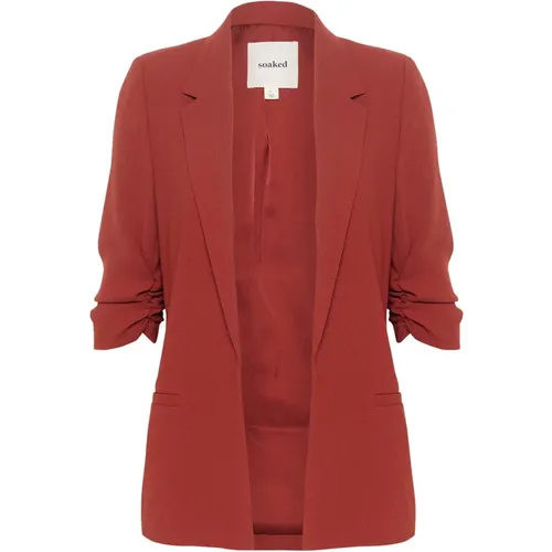 Russet Blazer Jacket , female, Sizes: XL, L, XS - Soaked in Luxury - Modalova