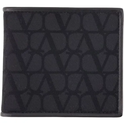 Wallets & Cardholders, male, , Size: ONE SIZE Monogrammed Wallet - Valentino Garavani - Modalova