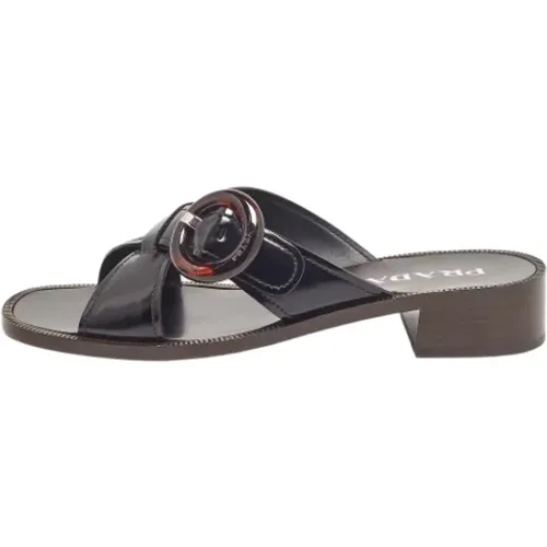 Pre-owned Leder sandals , Damen, Größe: 41 EU - Prada Vintage - Modalova