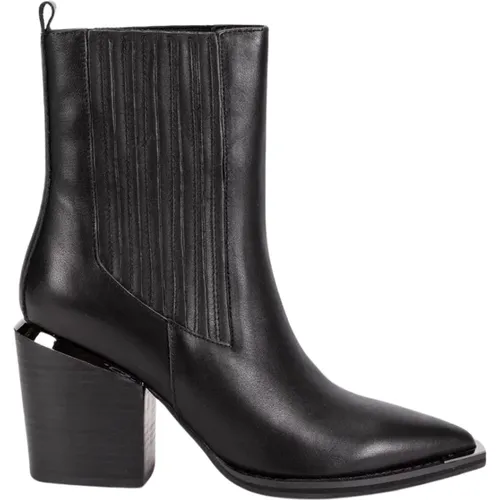 Pointed Toe Leather Ankle Boots , female, Sizes: 4 UK, 3 UK, 7 UK - Alma en Pena - Modalova