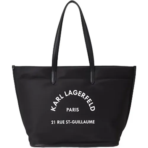 Tote Bags, female, , Size: ONE SIZE Polyurethane Womens Shopping Bag - Karl Lagerfeld - Modalova