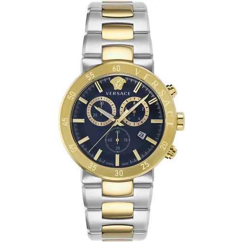 Watches, male, , Size: ONE SIZE Chronograph Urban Mystique Watch - Versace - Modalova