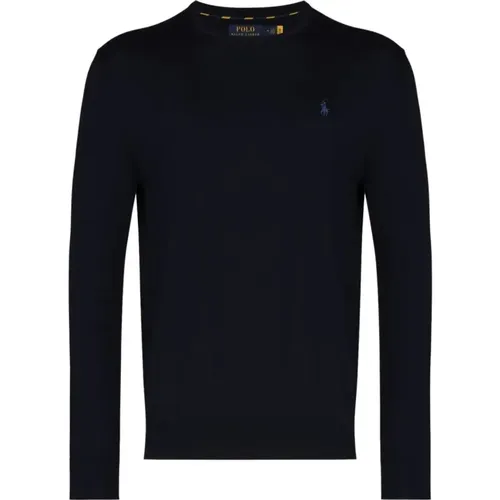 Navy Cotton Sweater , male, Sizes: XL - Ralph Lauren - Modalova