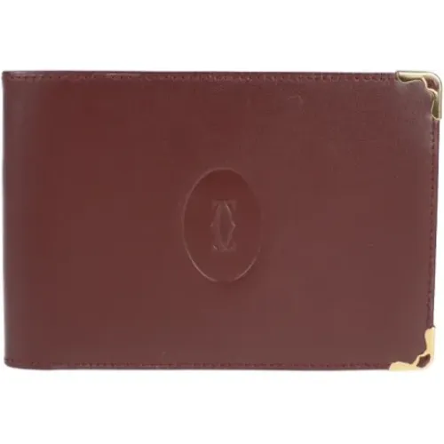 Pre-owned Leather wallets , female, Sizes: ONE SIZE - Cartier Vintage - Modalova