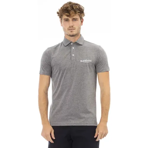 Gesticktes Logo Polo-Shirt , Herren, Größe: 2XL - Baldinini - Modalova