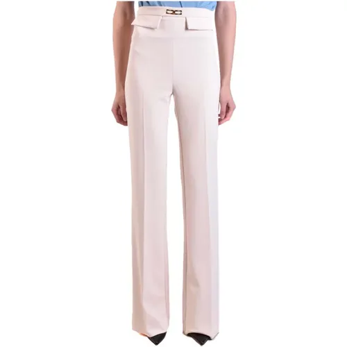 Straight Trousers , female, Sizes: L - Elisabetta Franchi - Modalova