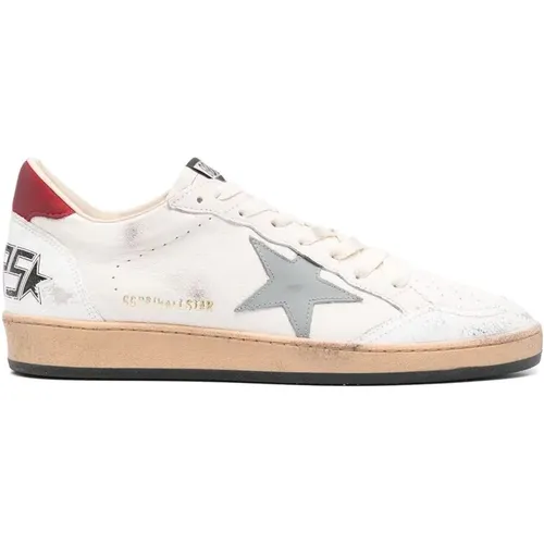 Sneakers, male, , Size: 9 US Lace-Up Sneakers with Star Patch - Golden Goose - Modalova