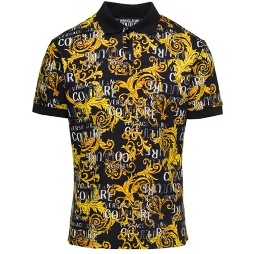 Polo Shirts, male, , Size: M Polo Shirt by - Versace Jeans Couture - Modalova