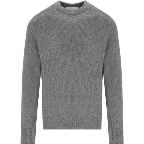 Amaránto, Grauer Cashmere-Rundhalspullover , Herren, Größe: XL - AMARÁNTO - Modalova