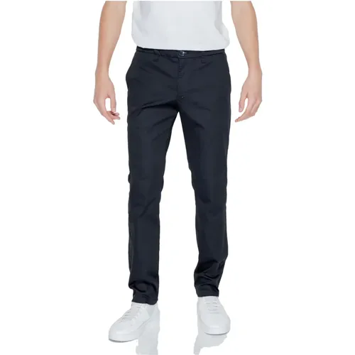 Chinos, male, , Size: W29 Zip Button Trousers Stylish Comfortable - Armani Exchange - Modalova