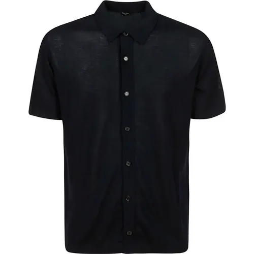 Shirt SS , male, Sizes: M, L - Roberto Collina - Modalova