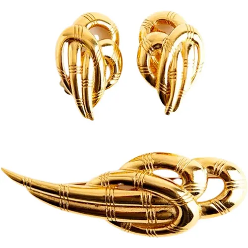 Pre-owned Jewellery, female, , Size: ONE SIZE Pre-owned Brooch + Earclips Set - Givenchy Pre-owned - Modalova