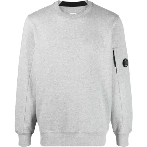 Sophisticated Patch Cotton Sweatshirt , male, Sizes: S - C.P. Company - Modalova