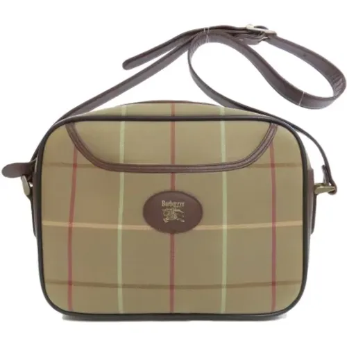 Pre-owned Cross Body Bags, female, , Size: ONE SIZE Pre-owned Canvas shoulder-bags - Burberry Vintage - Modalova