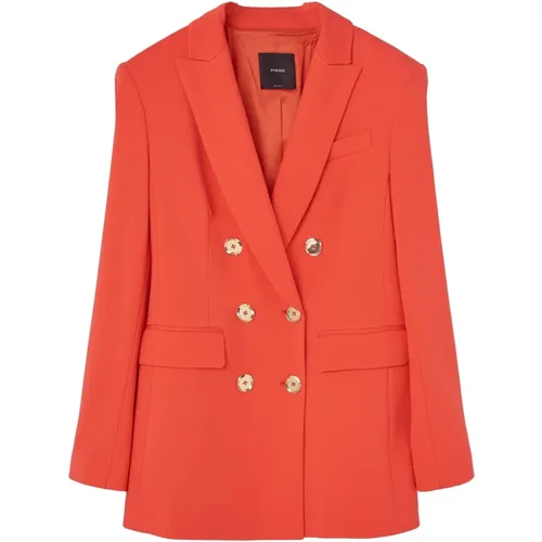 Buttoned Americana Jacket , female, Sizes: M, S - pinko - Modalova