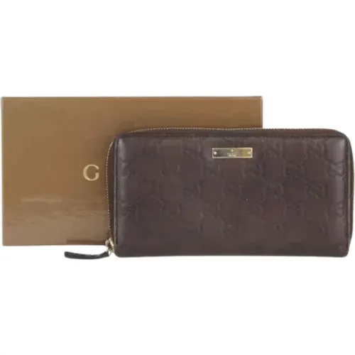 Pre-owned Leder portemonnaies - Gucci Vintage - Modalova