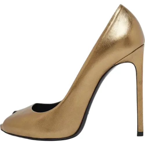 Pre-owned Pumps, female, , Size: 7 US Pre-owned Leather heels - Yves Saint Laurent Vintage - Modalova