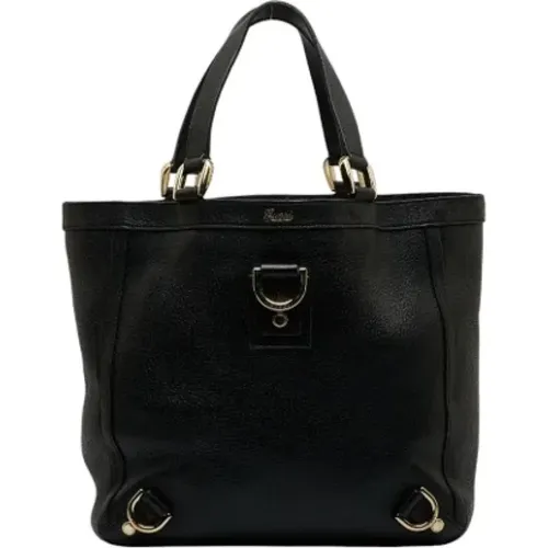 Pre-owned Tote Bags, female, , Size: ONE SIZE Pre-owned Leather handbags - Gucci Vintage - Modalova