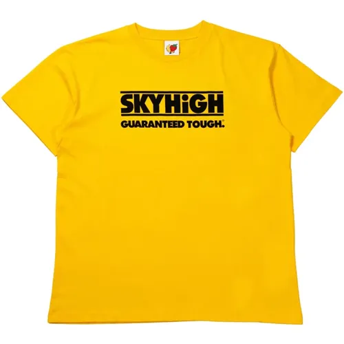 Construction t-shirt grafica in cotone biologico , male, Sizes: XL, M, L, S - SKY High Farm - Modalova